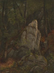 Studie av klippor i Pearsons ravin, mitten av 1850-talet. av Asher Brown Durand