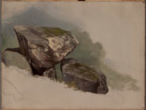 Studie av en sten av Asher Brown Durand