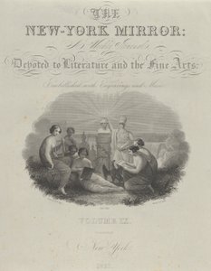 Titelsida: The New York Mirror, A Weekly Journal, Devoted to Literature and the Fine Arts..., 1831. av Asher Brown Durand