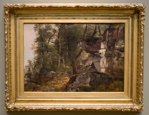 Träd på en stenig sluttning, ca. 1849. av Asher Brown Durand
