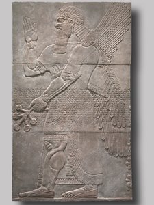 Hälsande skyddande ande, 883-859 f.Kr av Assyrian
