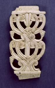 Palmettfragment från Fort Shalmaneser, Nimrud, 800-talet f.Kr