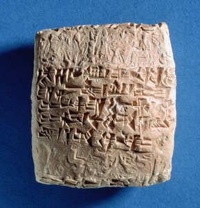 Tablettinspelning spannmålsförsäljning från Kultepe, Turkiet, Assyrien, 1800-talet f.Kr. (bakad lera)