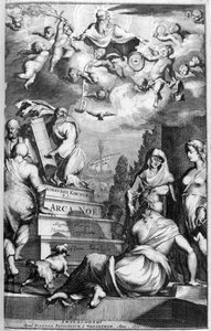Frontispice av Arca Noe, 1675. av Athanasius Kircher