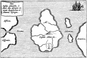 Karta över Atlantis, från 