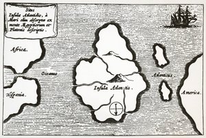 Karta över Atlantis, från 