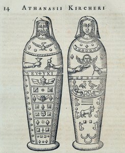 Mumier - i "" Sphynx mystagoga"" av Athanase Kircher av Athanasius Kircher