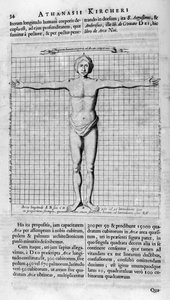 Människans proportioner, 1675 av Athanasius Kircher