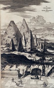 Pyramids of the Black Pharaohs - i "" Sphynx mystagoga"" av Athanase Kircher av Athanasius Kircher