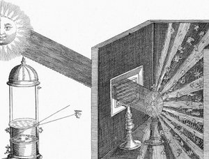 Refraktion och spridning av solljuset av Athanasius Kircher