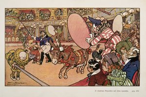 Cirkus och åsnan Pinocchio, Illustration från Pinocchio