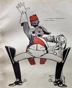 Polisman i full uniform, från Pinocchios äventyr av Carlo Collodi, Italien