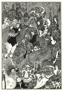 The Cave of Spleen (gravyr) av Aubrey (after) Beardsley
