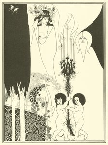 Herodes ögon (litografi) av Aubrey (after) Beardsley