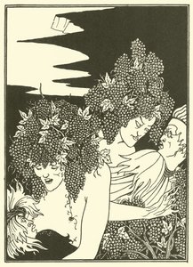 The Snare of Vintage (litografi) av Aubrey (after) Beardsley