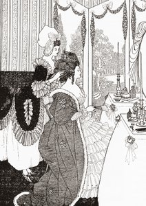 Toaletten efter Aubrey Beardsley. Från illustrerad moralhistoria från medeltiden till nutid av Eduard Fuchs, publicerad 1909. av Aubrey (after) Beardsley