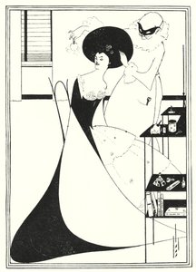 The Toilette of Salome (gravyr) av Aubrey (after) Beardsley