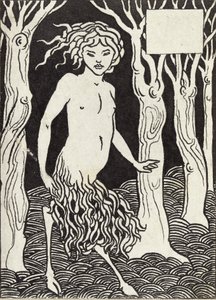 En faun, 1880-talet av Aubrey Beardsley