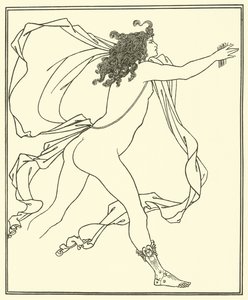 Apollo förföljer Daphne av Aubrey Beardsley
