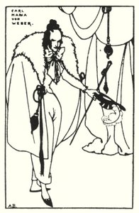 Carl Maria von Weber av Aubrey Beardsley
