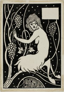 Dekorativ studie: Satyr av Aubrey Beardsley