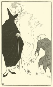 Don Juan, Sganarelle och tiggaren av Aubrey Beardsley