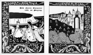 How Queen Guenever Rode on Maying, illustration från 