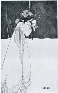Isolde dricker giftet av Aubrey Beardsley