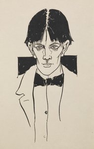 Porträtt från en bok med femtio teckningar av Aubrey Beardsley
