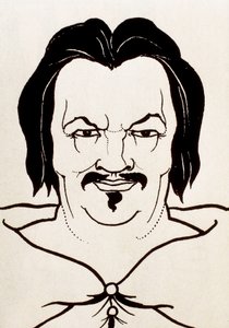 Porträtt av Honore de Balzac av Aubrey Beardsley