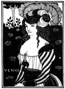 Porträtt av en kvinna, 1898. av Aubrey Beardsley