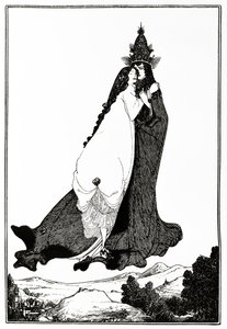 Saint Rose of Lima, ca 1894 av Aubrey Beardsley