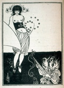 Salome, illustration av pjäsen skriven av Oscar Wilde av Aubrey Beardsley