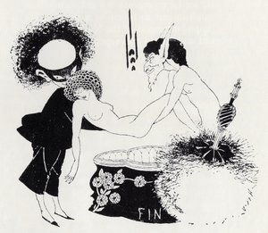 Bakstycke från "Salome" 1893 (litografi) av Aubrey Beardsley