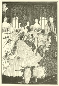 Slaget om Beaux och Belles av Aubrey Beardsley