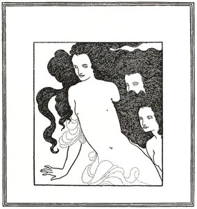 The Comedy of the Rhinegold, frontispice 1872 av Aubrey Beardsley