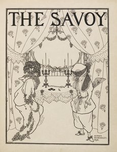 Titelsida för nr 1 av "Savojen" från en bok med femtio teckningar av Aubrey Beardsley