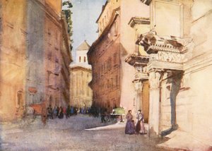 Rom: Nervas forum (färglitografi)