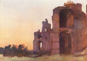 Rom: Septimius Severus palats (färglitografi)