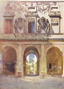 Rom: Palazzo Spada (färglitografi)