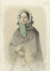 Porträtt av Theresia A. A. Allebé av August Allebe