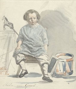 Studera efter Gerard av August Allebe