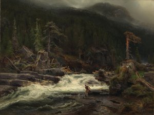 Vattenfall i Telemark av August Cappelen