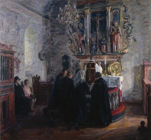 Nattvarden, Dale kyrka i Luster av August Eiebakke