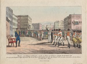 Avrättning av Joachim Murat genom skjutningsgrupp i Pizzo Calabro, 13 oktober 1815, ca 1820