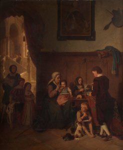 försörjning av en fattig familj av August Friedrich Siegert