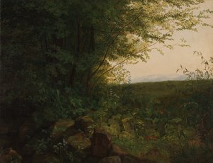 Vid skogens kant, ca. 1820. av August Heinrich