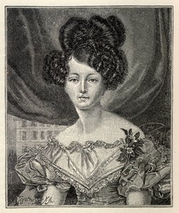 Augusta av Sachsen-Weimar-Eisenach som prinsessa av Preussen, 1829. av August Heinrich Ferdinand Tegetmeyer