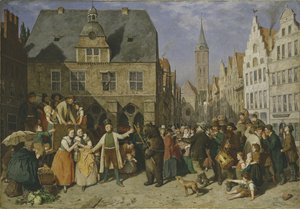 En dansande björn, 1865 av August Jernberg
