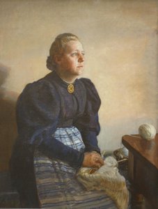 Betty Jerndorff, född Matthison-Hansen, konstnärens hustru